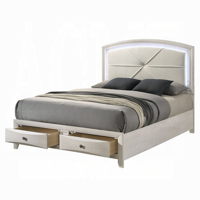 Ramondi Queen Bed w/Storage & LED
