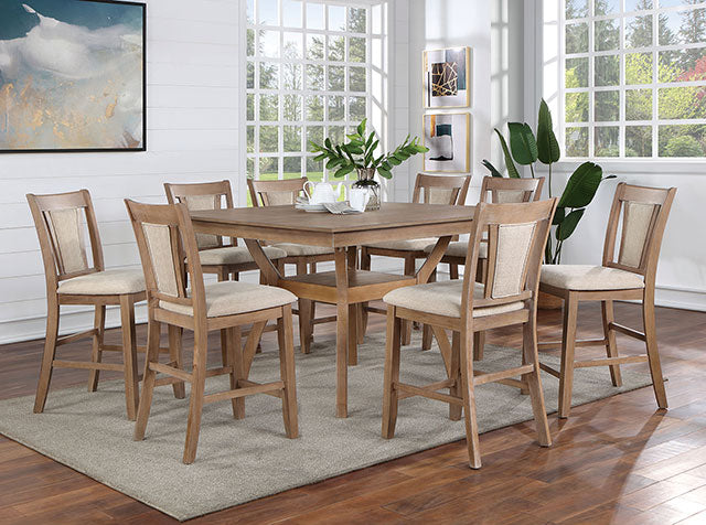 Upminster 7 Pc Counter Ht Table Set