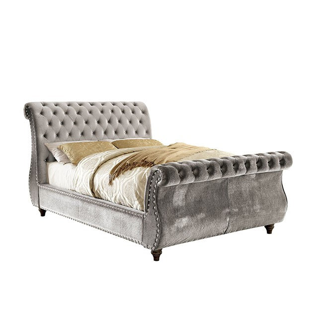 Noella Queen Bed, Gray