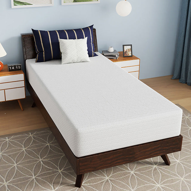 Nasturtium 10" Twin Bamboo Charcoal Infused Memory Foam