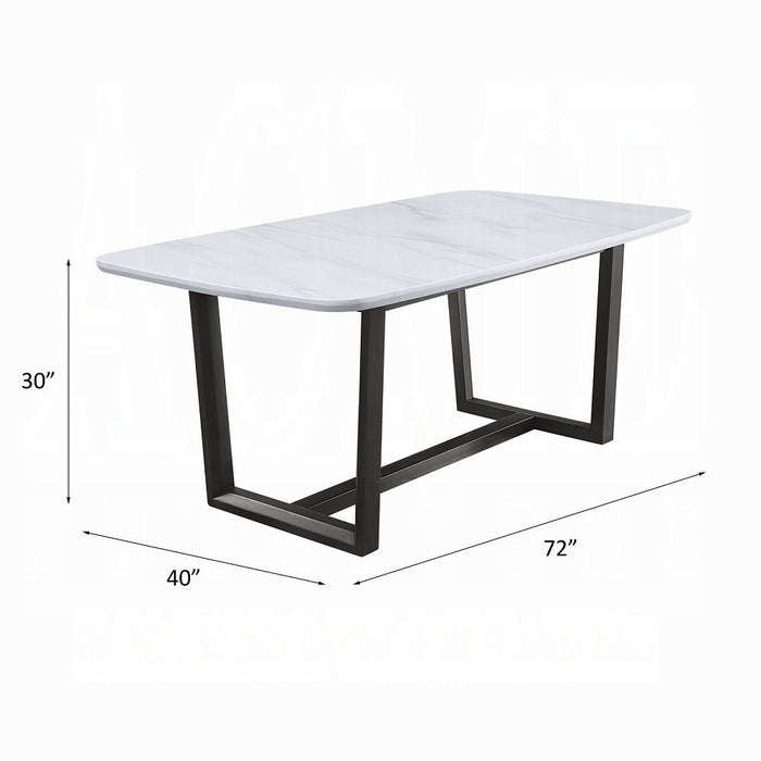 Madan Dining Table W/Marble Top