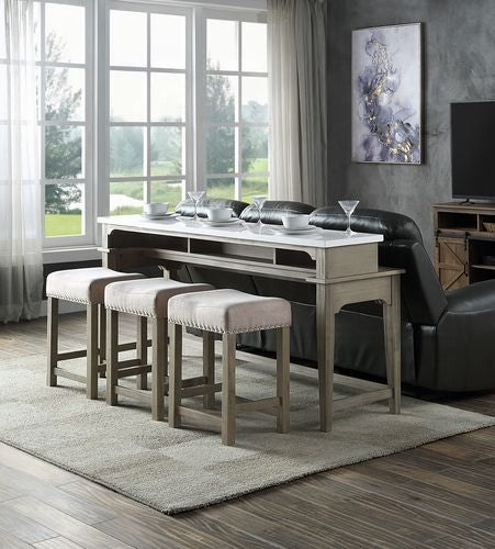 Wandella 4PC Pack Counter Height Table Set W/USB