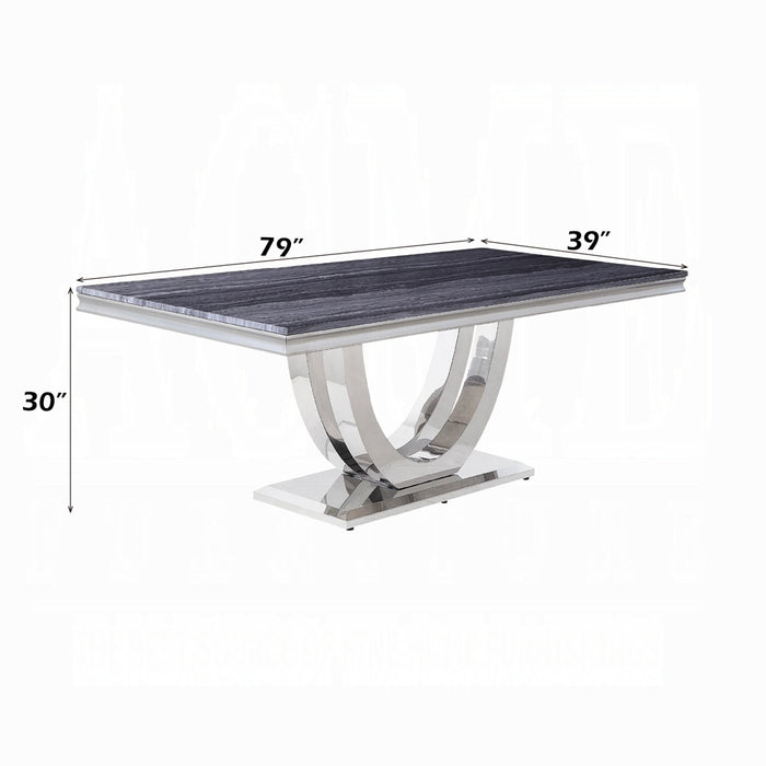 Cambrie Dining Table W/Engineered Stone Top
