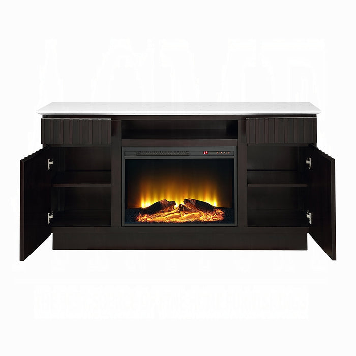 Jaramillo Server w/Natural Marble Top & Fireplace