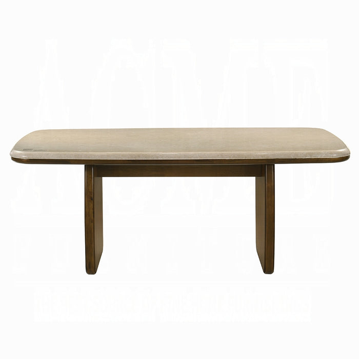 Kasha Dining Table w/Natural Marble Top