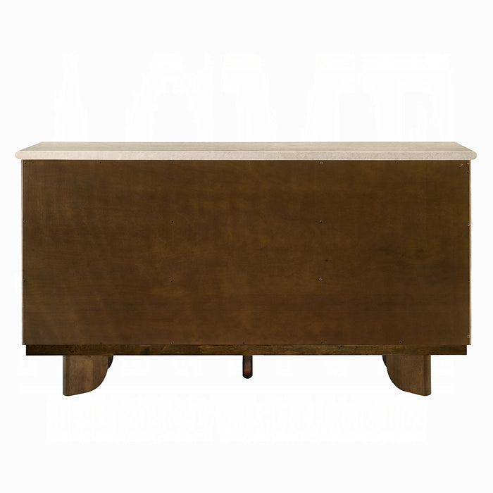 Kasha Server w/Natural Marble Top