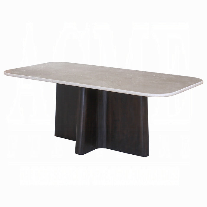 Jacory Dining Table w/Bottocino Marble Top