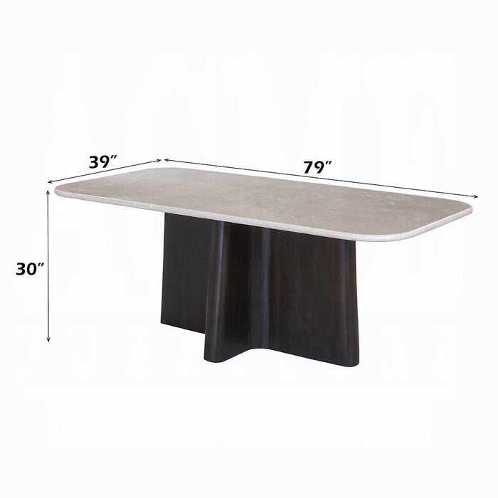 Jacory Dining Table w/Bottocino Marble Top