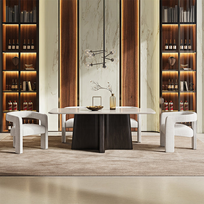 Jacory Dining Table w/Bottocino Marble Top