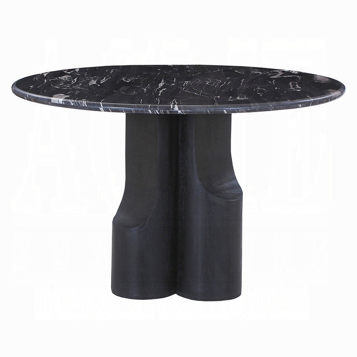 Kinton Round Dining Table w/Natural Marble Top