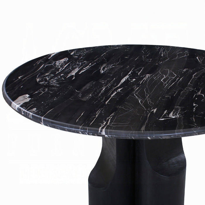 Kinton Round Dining Table w/Natural Marble Top