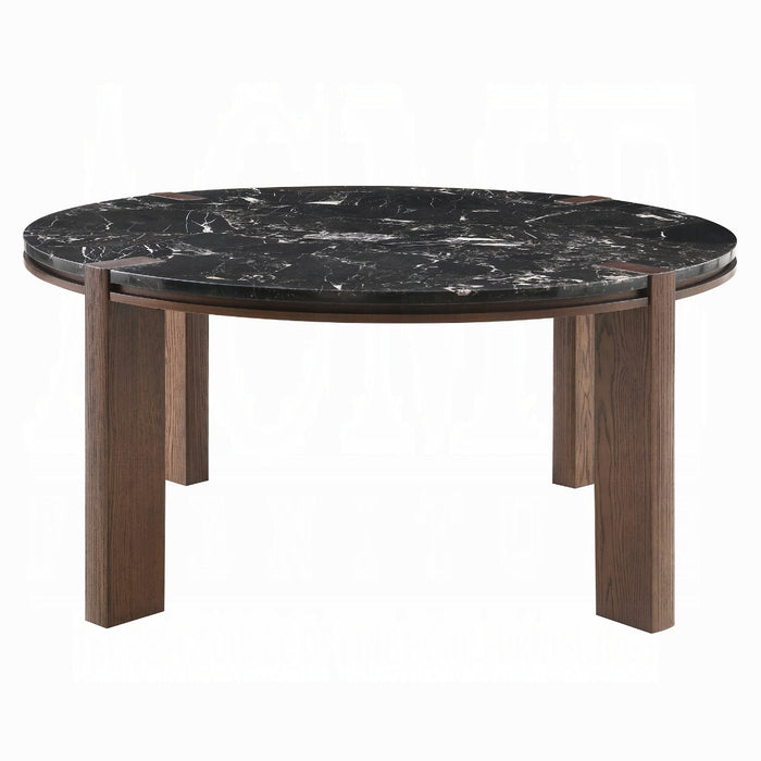 Estella Round Dining Table w/Marble Top