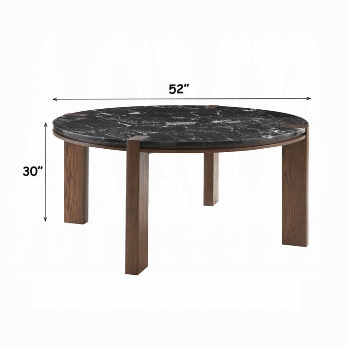 Estella Round Dining Table w/Marble Top