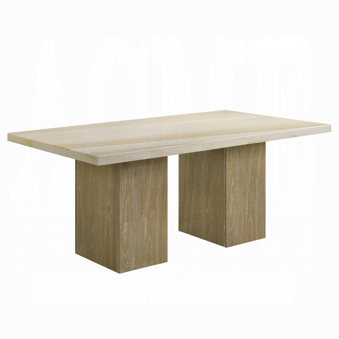 Olinda Dining Table w/Natrual Marble Top