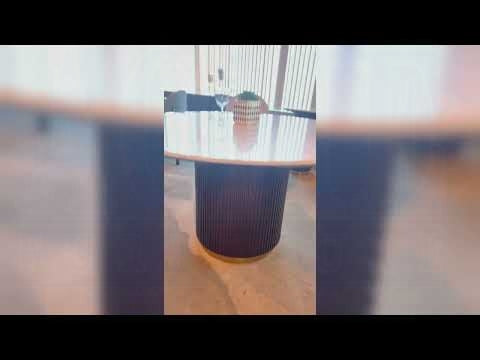 Clayten Round Dining Table w/Marble