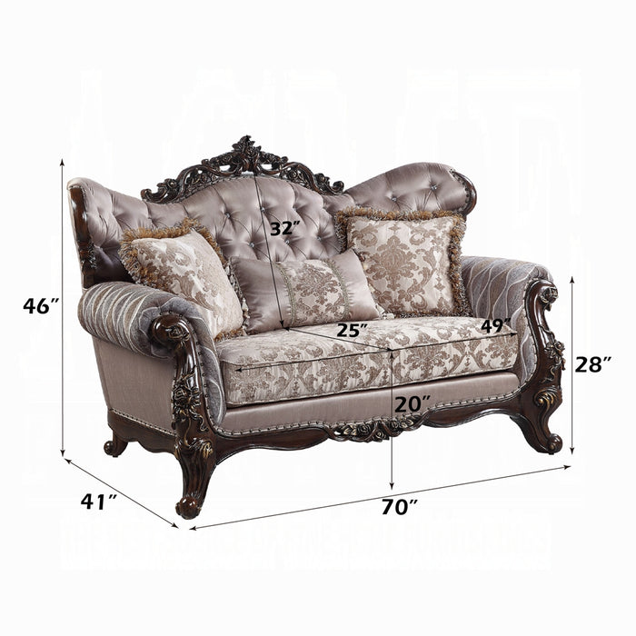 Benbek Loveseat W/3 Pillows