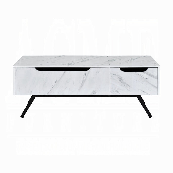 Throm Coffee Table W/Lift Top (White)