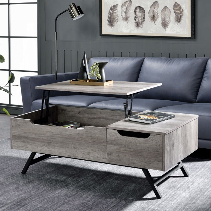 Throm Coffee Table W/Lift Top (beige)