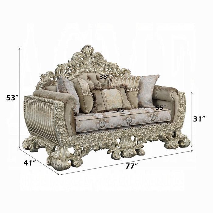 Sorina Loveseat W/5 Pillows