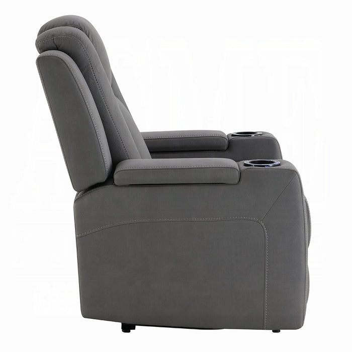 Leuco Power Motion Recliner w/Cup Holder, Control, LED & Power Headrest