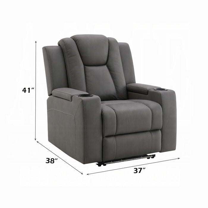 Leuco Power Motion Recliner w/Cup Holder, Control, LED & Power Headrest