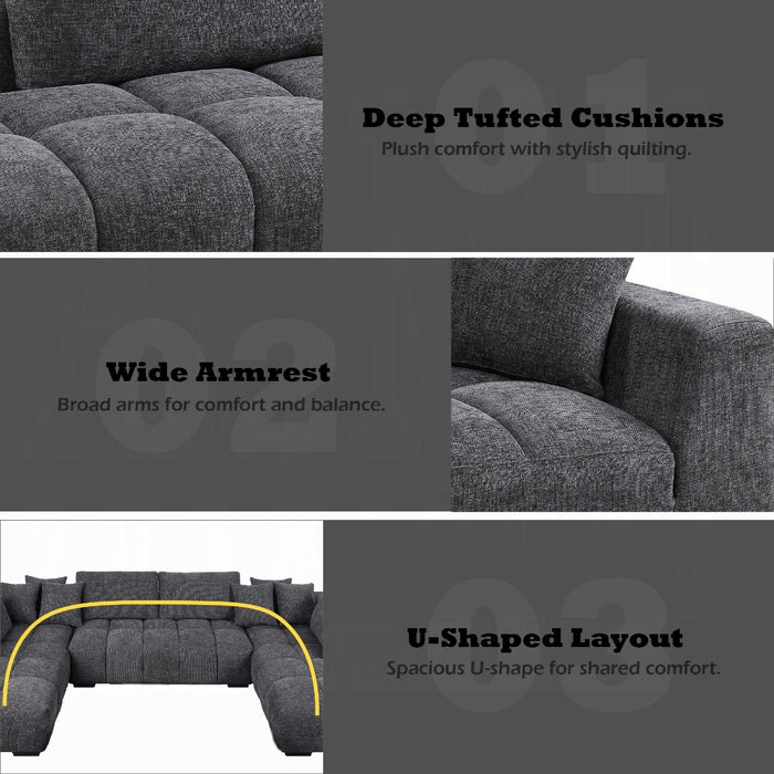 Chosen Sectional Sofa w/6 Pillows