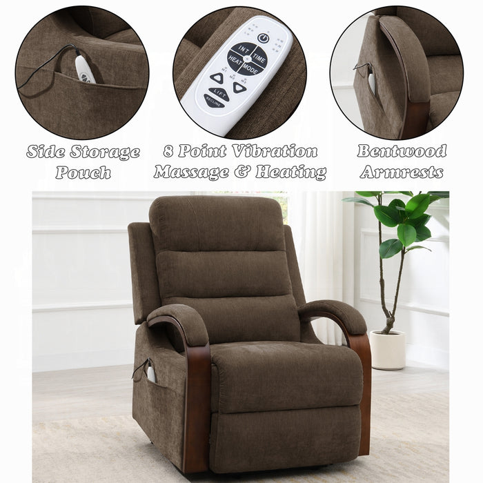 Kayla Power Recliner w/Lift & Heating & Massage