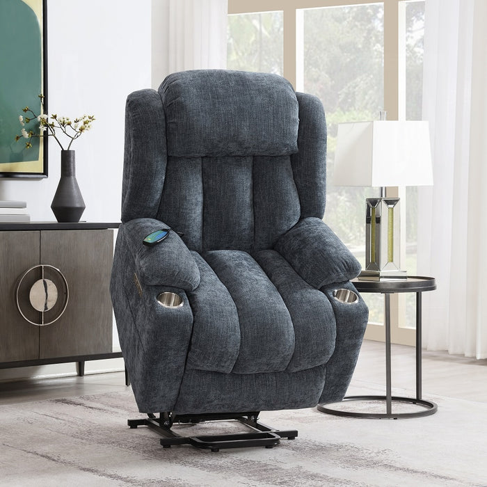 Omarion Power Recliner w/Lift, Heating & Massage