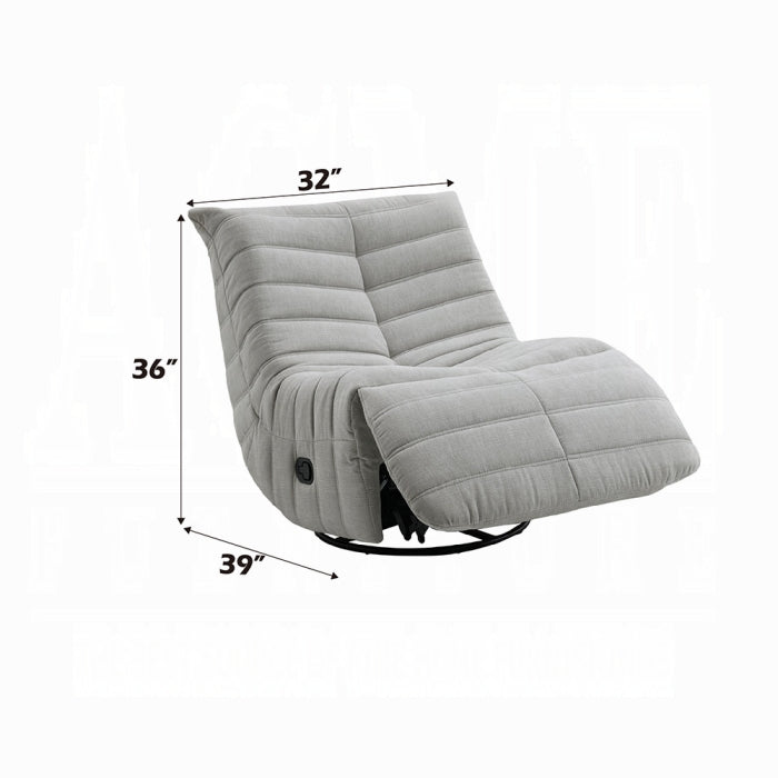 Talmon RECLINER W/SWIVEL (Light Grey)