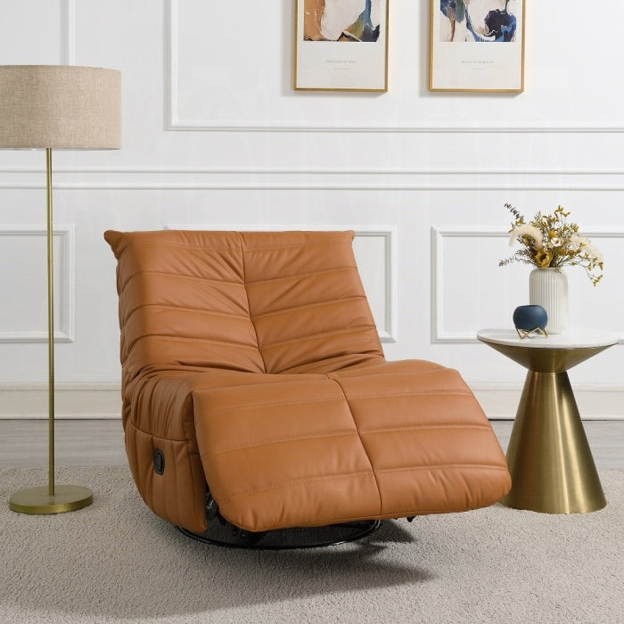 Talmon RECLINER W/SWIVEL ( Brown )