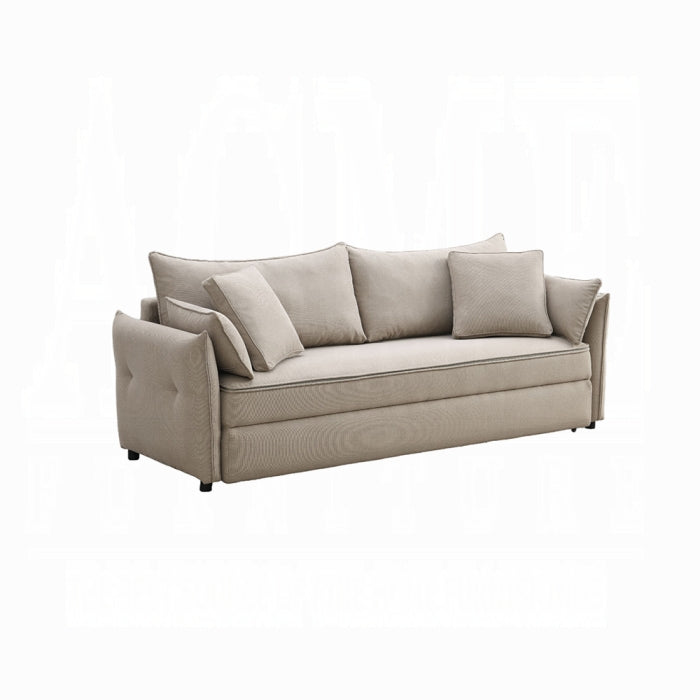 Irina Sofa w/Sleeper (beige)