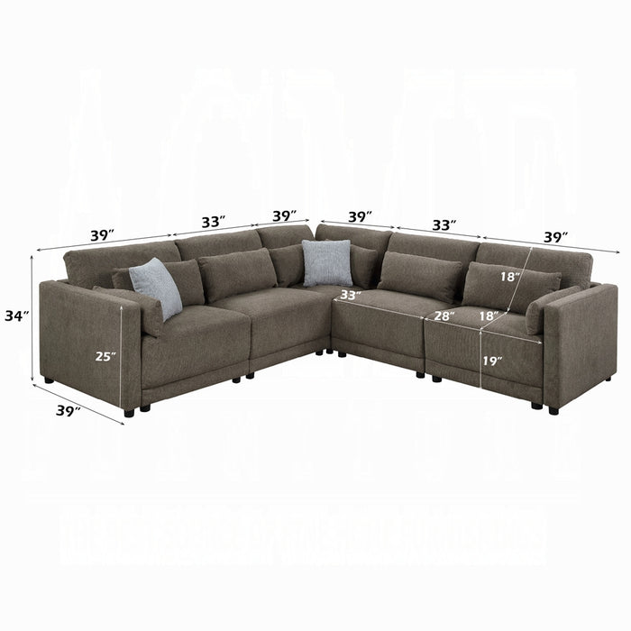 Rylie Modular - Right Facing Chair w/2 Pillows