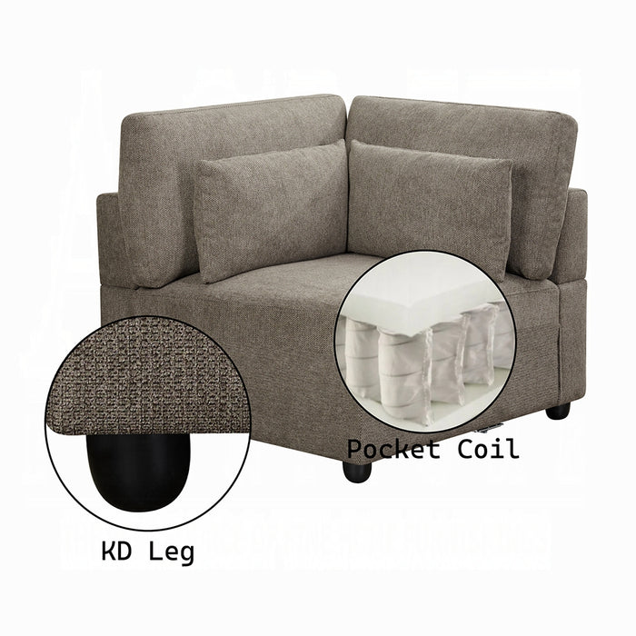 Rylie Modular - Wedge w/3 Pillows