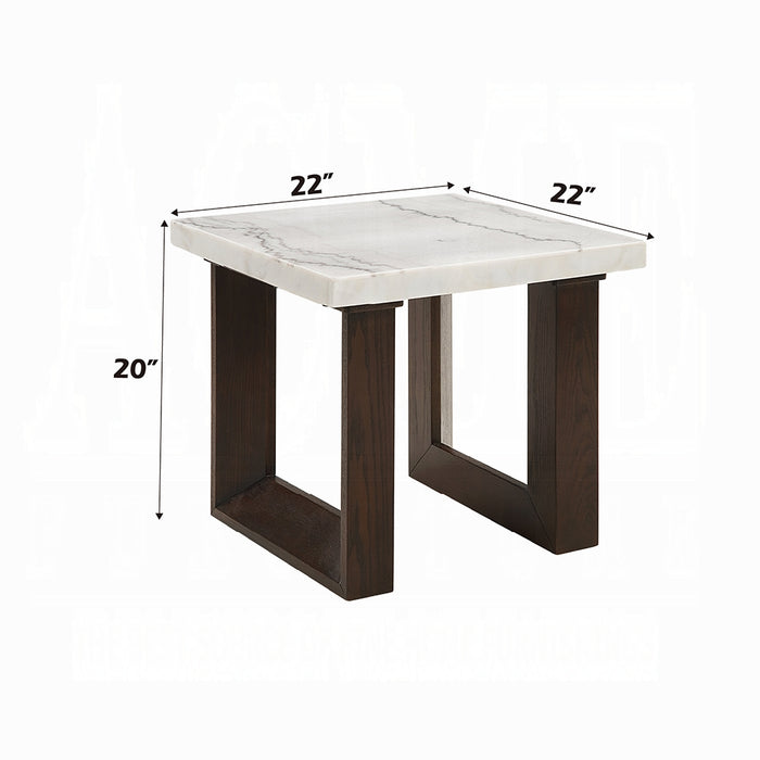 Edwyn End Table w/Marble Top
