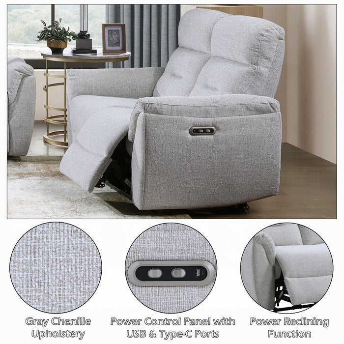Eastre Power Motion Loveseat w/USB Port