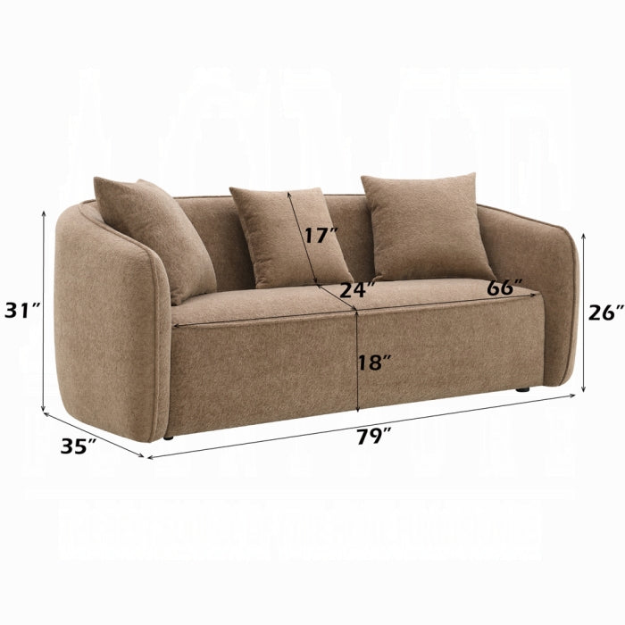 Keith Sofa w/3 Pillows