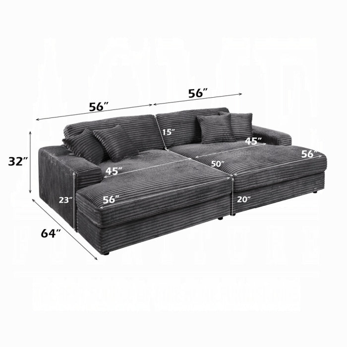Hilde Chaise w/4 Pillows