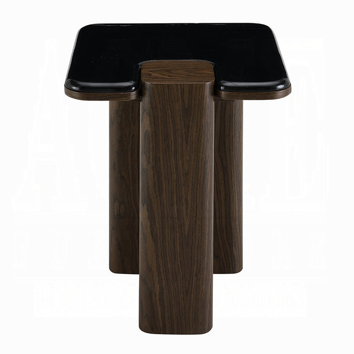 Dana End Table w/Natural Marble