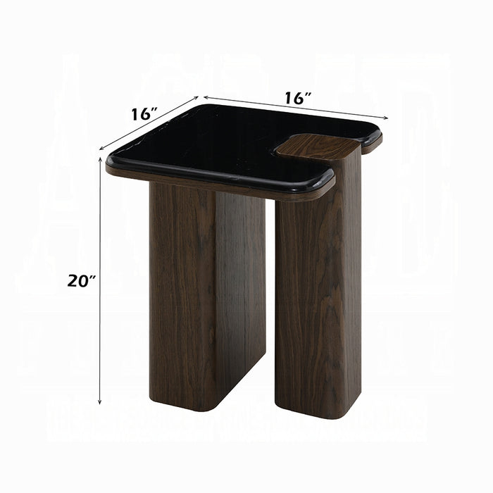 Dana End Table w/Natural Marble