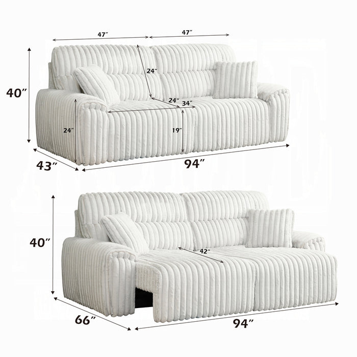 Jaya Power Motion Sofa w/Sleeper & USB Port