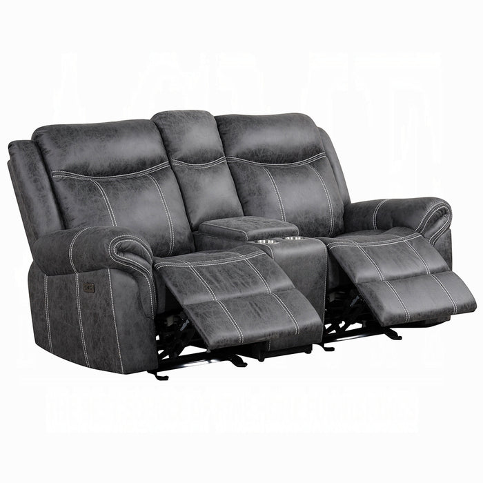 Zubaida Power Glider Motion Loveseat w/USB