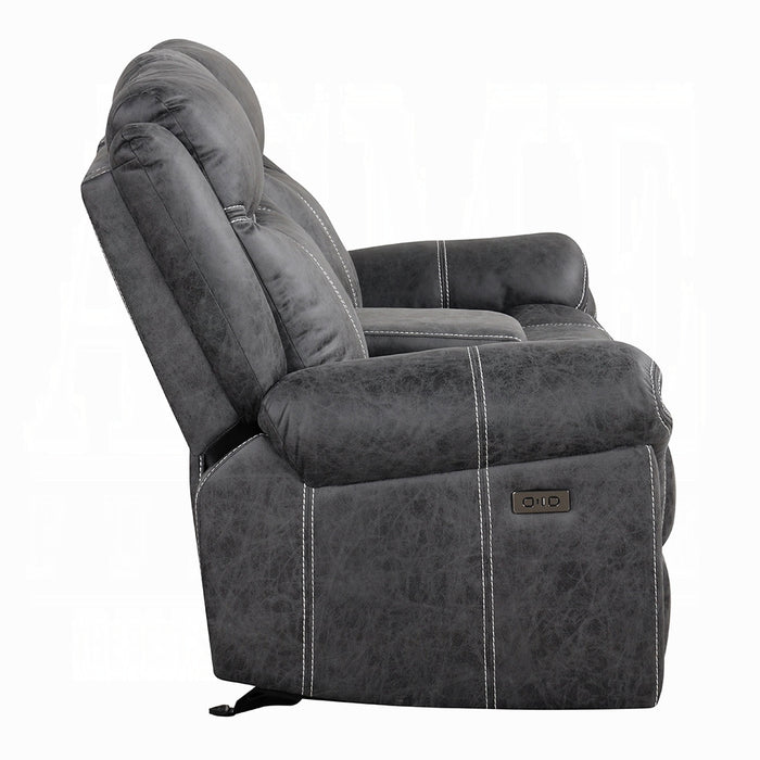 Zubaida Power Glider Motion Loveseat w/USB