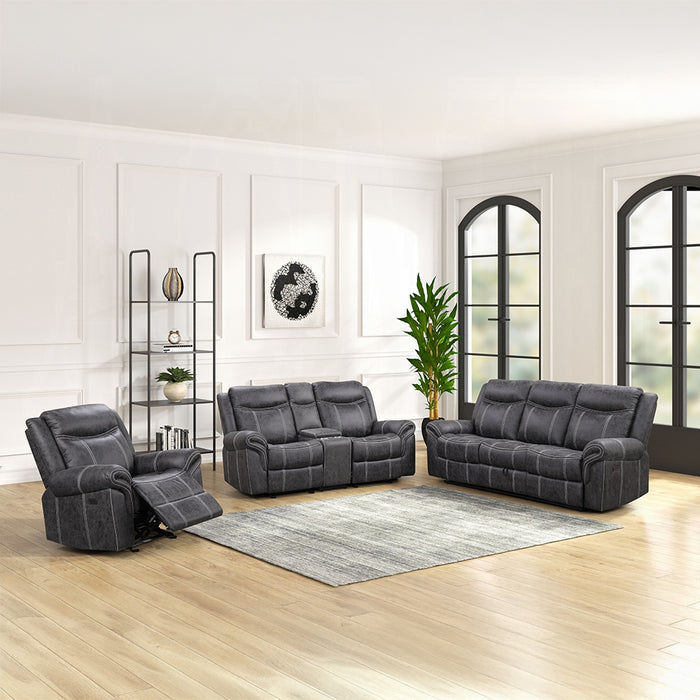 Zubaida Power Glider Motion Loveseat w/USB