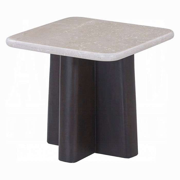 Jacory End Table w/Bottocino Marble Top