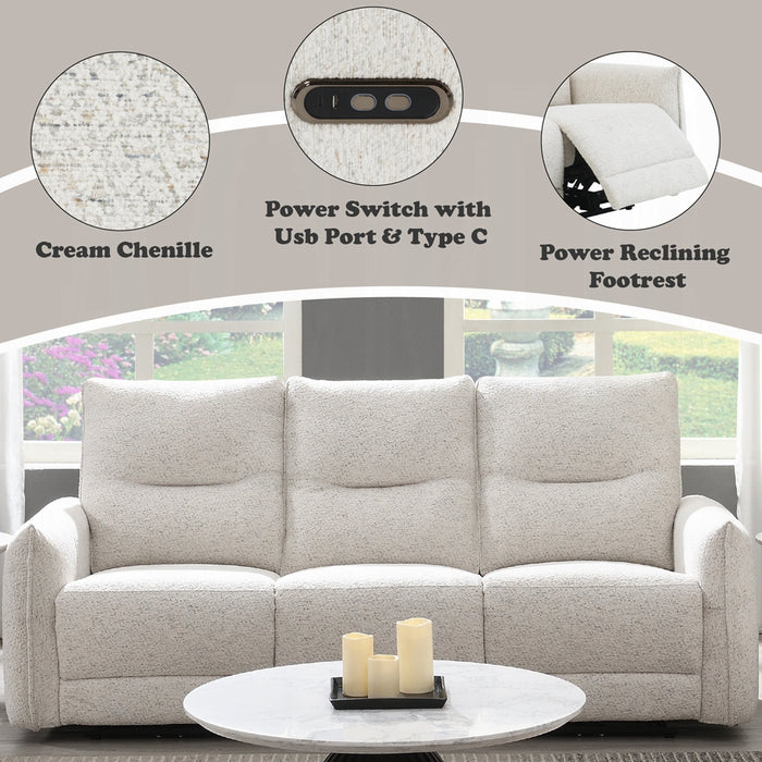 Lalisa Power Motion Sofa w/USB Port