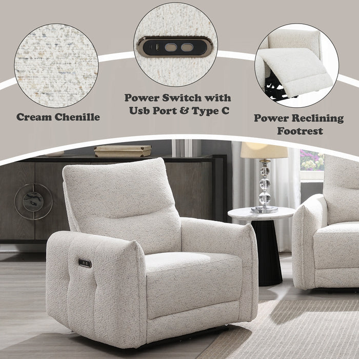 Lalisa Power Motion Recliner w/USB Port