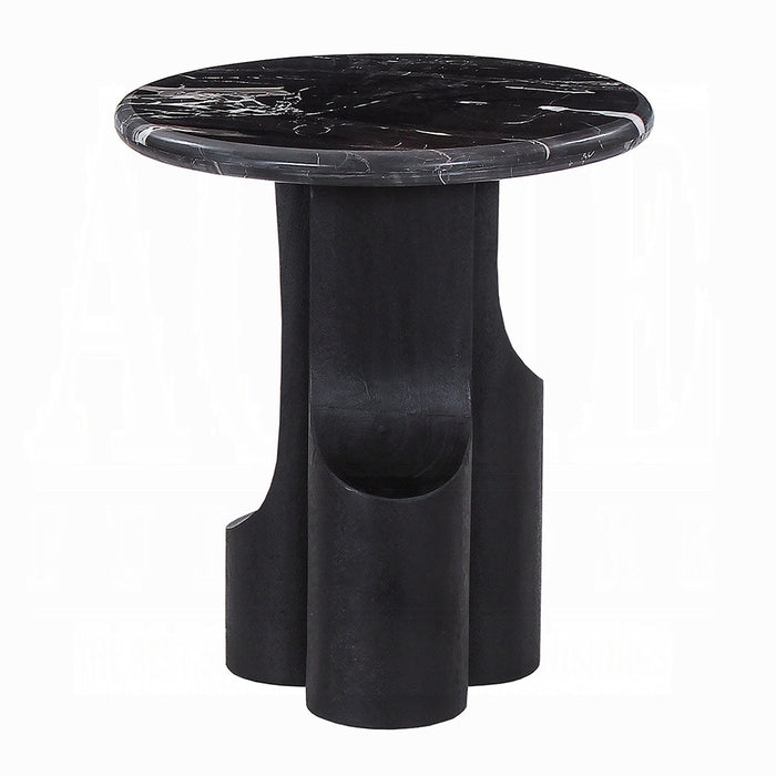 Kinton End Table w/Natural Marble Top