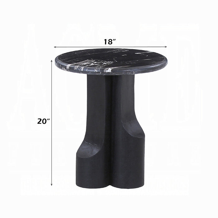 Kinton End Table w/Natural Marble Top