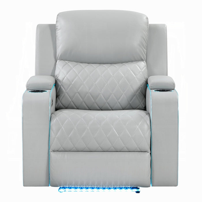 Elonzo Power Motion Recliner w w/LED, Power Headrest & Speaker
