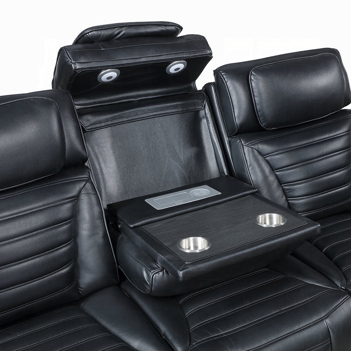 Ephron Power Motion Sofa W/Dropdown Table, Wireless Charging, Reading Light, Power Headrests & LED